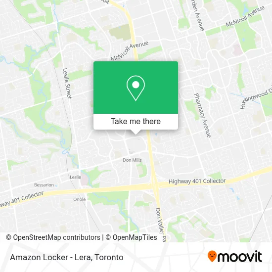 Amazon Locker - Lera map