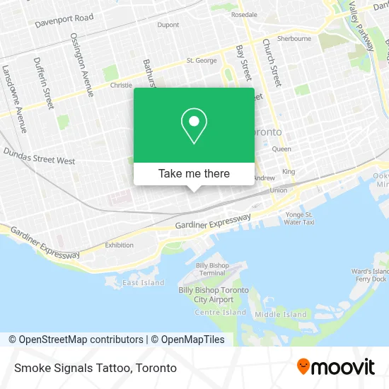 Smoke Signals Tattoo map