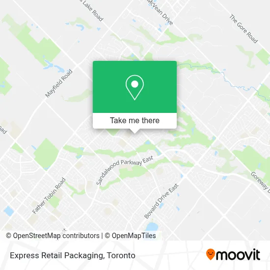 Express Retail Packaging map