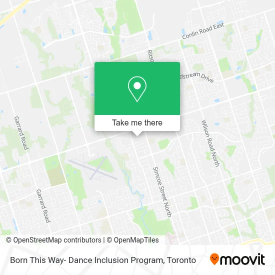 Born This Way- Dance Inclusion Program map