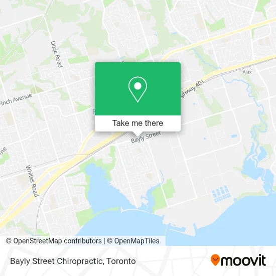 Bayly Street Chiropractic map
