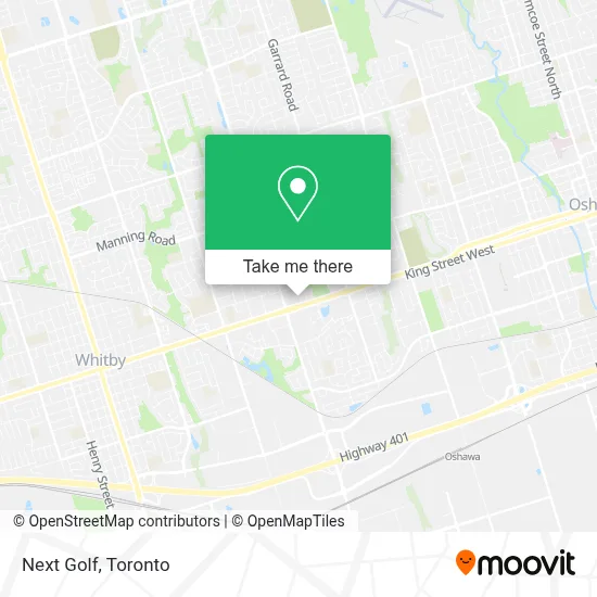 Next Golf map
