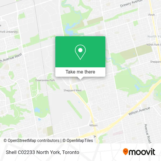 Shell C02233 North York map