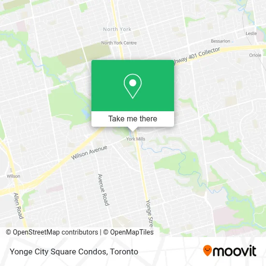 Yonge City Square Condos map