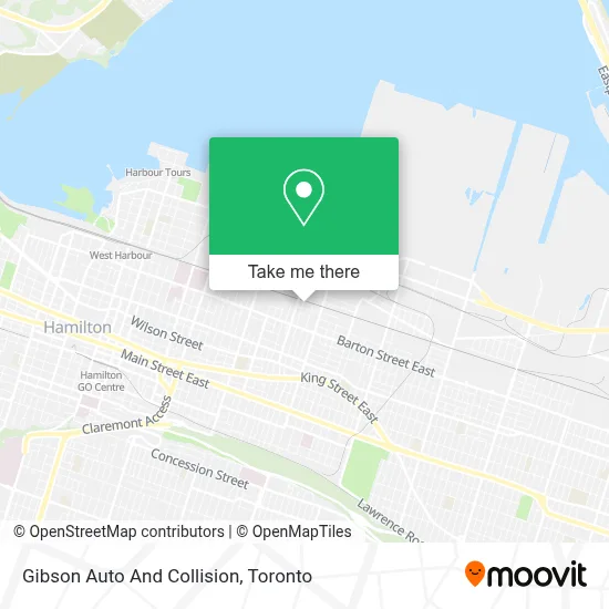Gibson Auto And Collision map