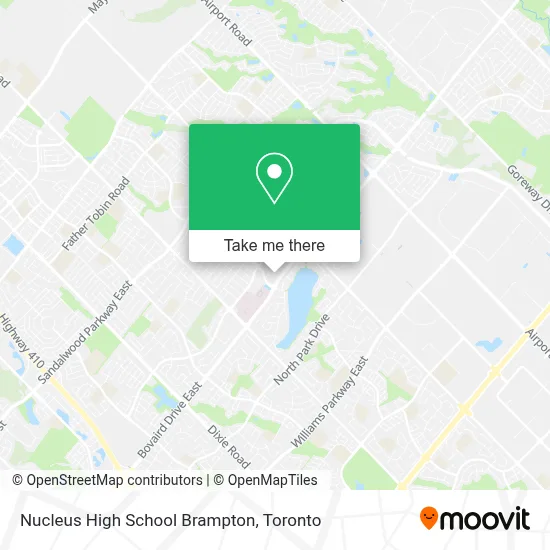 Nucleus High School Brampton map