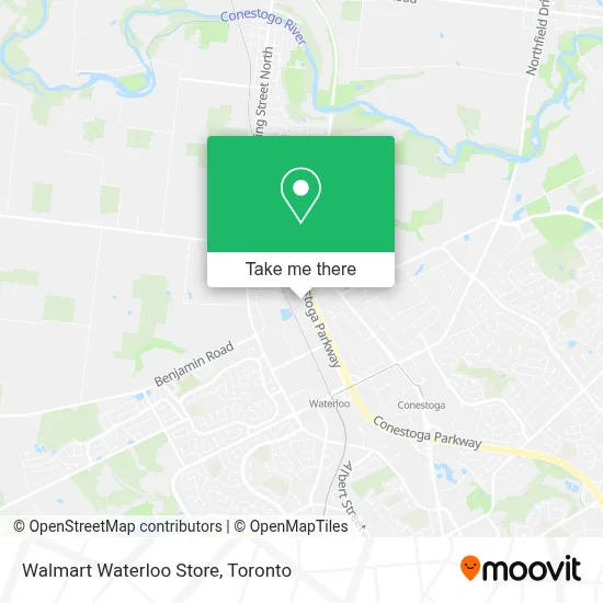 Walmart Waterloo Store map