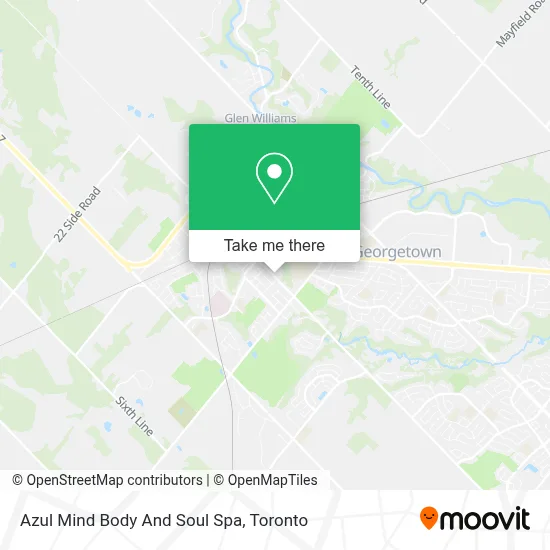 Azul Mind Body And Soul Spa map