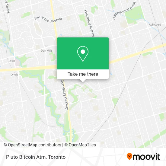 Pluto Bitcoin Atm map