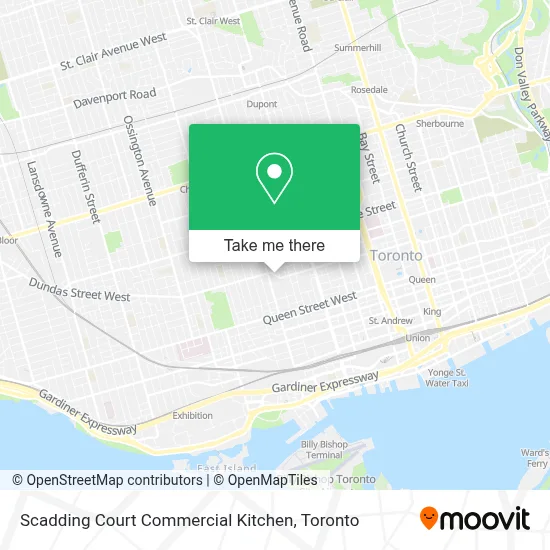 Scadding Court Commercial Kitchen plan