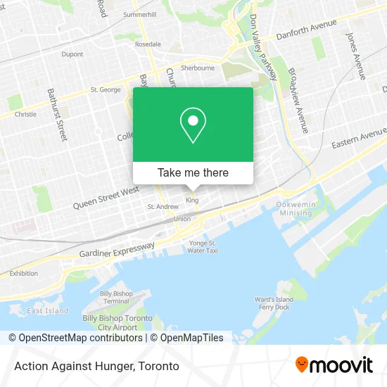 Action Against Hunger map