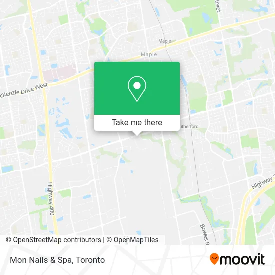 Mon Nails & Spa map
