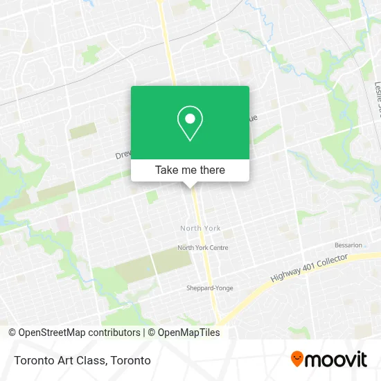 Toronto Art Class map
