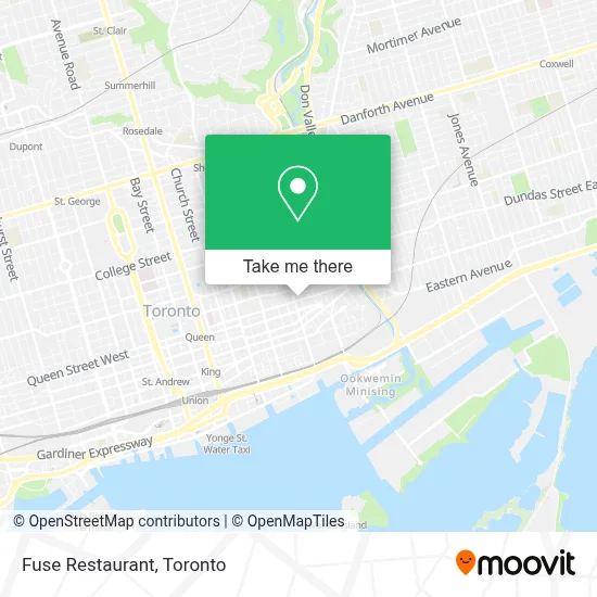 Fuse Restaurant map
