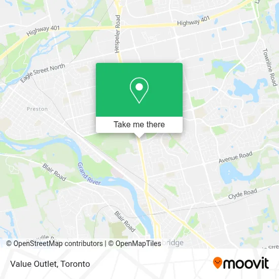 Value Outlet map