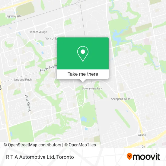 R T A Automotive Ltd map