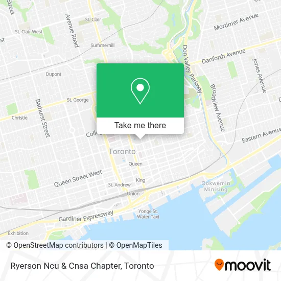 Ryerson Ncu & Cnsa Chapter map