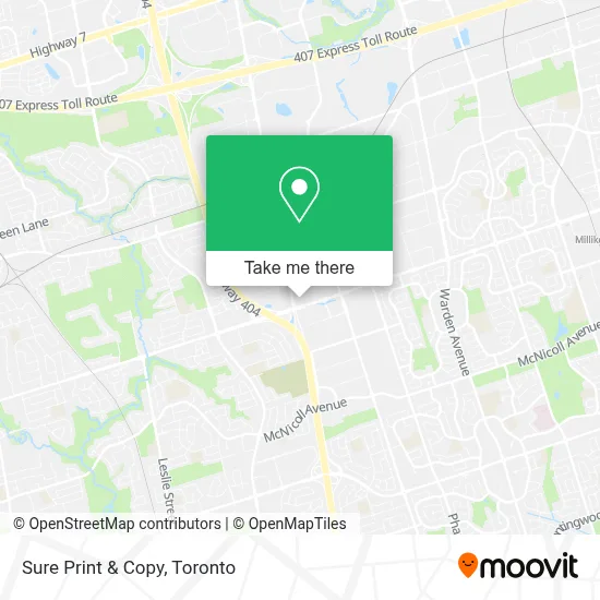 Sure Print & Copy map