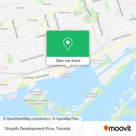 Shopify Development Pros map