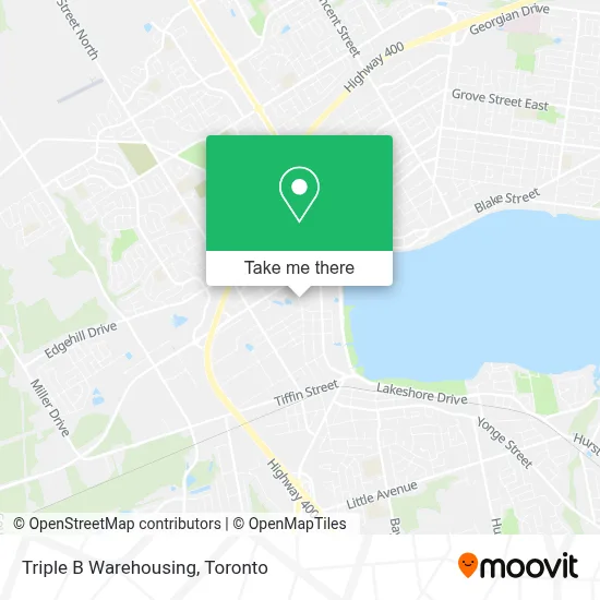 Triple B Warehousing map