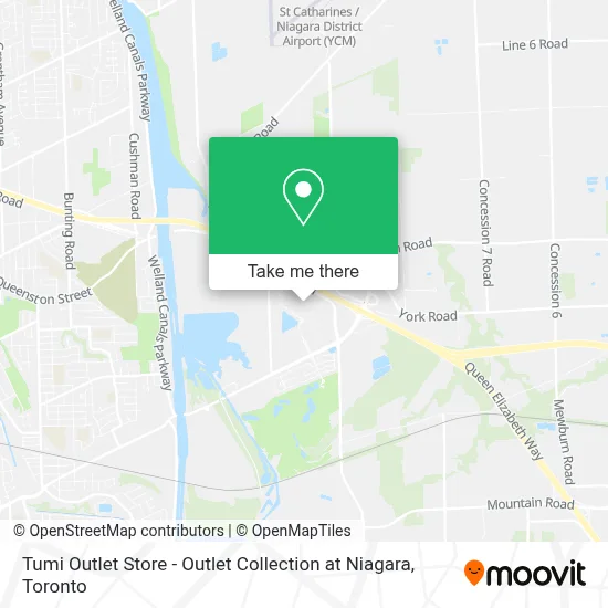 Tumi Outlet Store - Outlet Collection at Niagara map