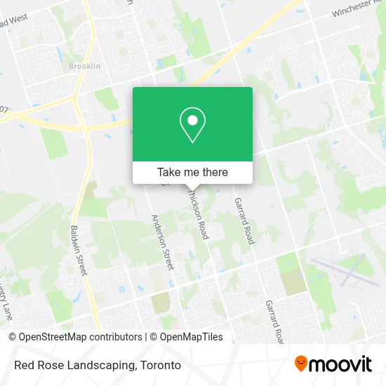 Red Rose Landscaping map