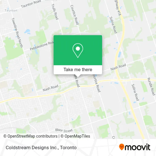 Coldstream Designs Inc. map