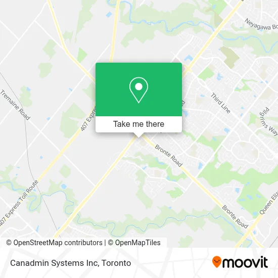 Canadmin Systems Inc map