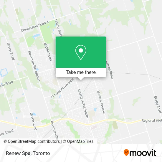 Renew Spa map