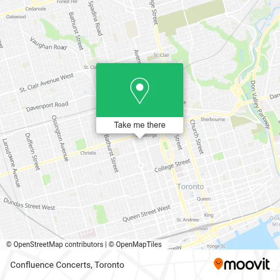 Confluence Concerts map