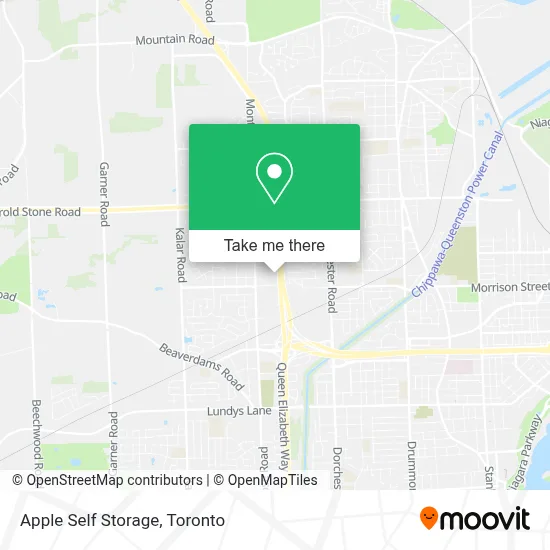 Apple Self Storage map