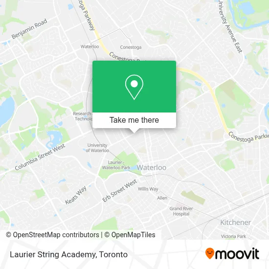 Laurier String Academy map