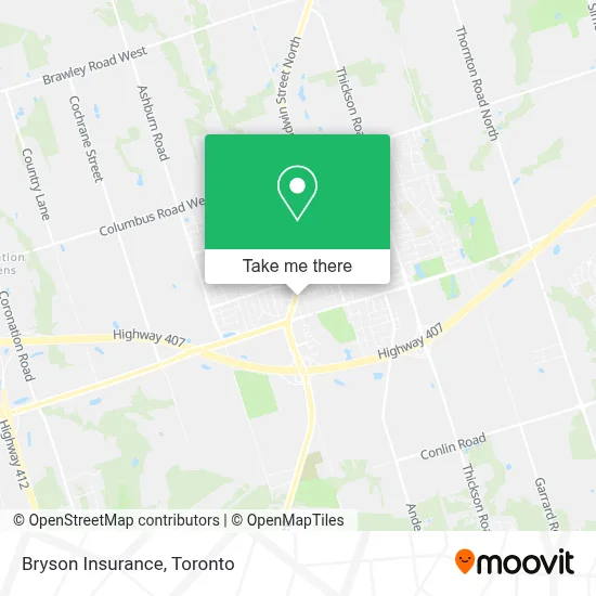 Bryson Insurance map