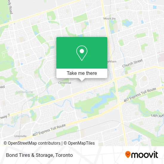Bond Tires & Storage map