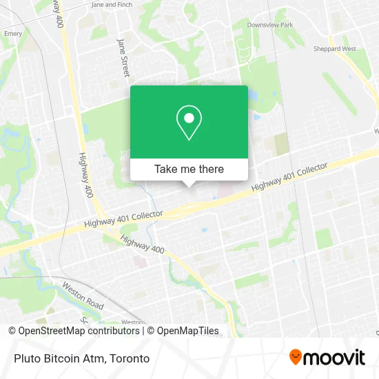 Pluto Bitcoin Atm map