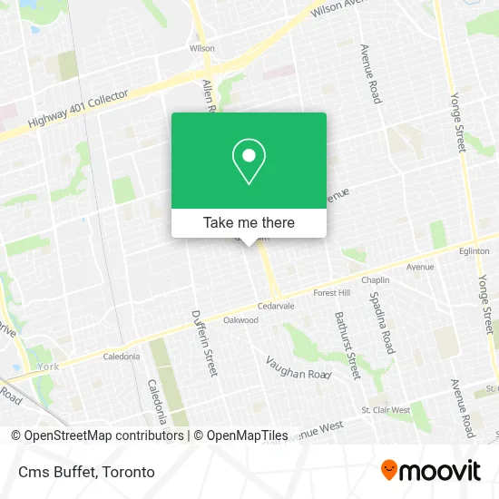 Cms Buffet map