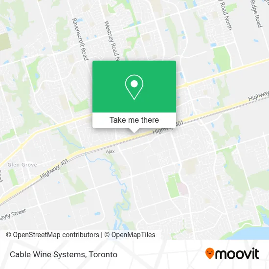 Cable Wine Systems map