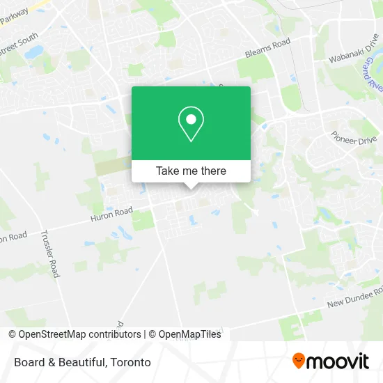 Board & Beautiful map