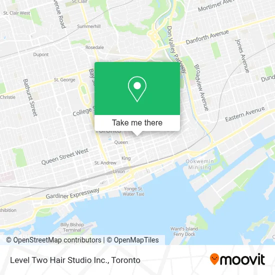Level Two Hair Studio Inc. map