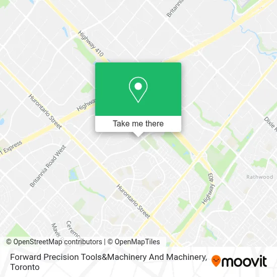 Forward Precision Tools&Machinery And Machinery map