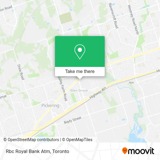 Rbc Royal Bank Atm map