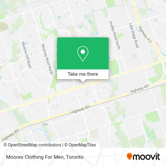 Moores Clothing For Men map
