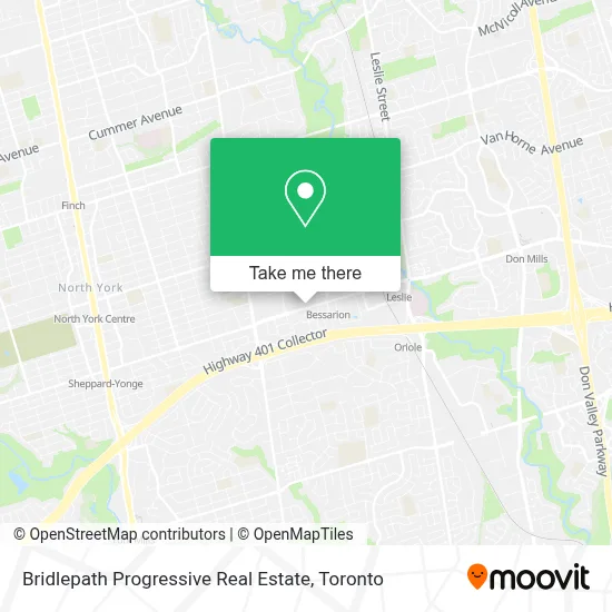Bridlepath Progressive Real Estate map