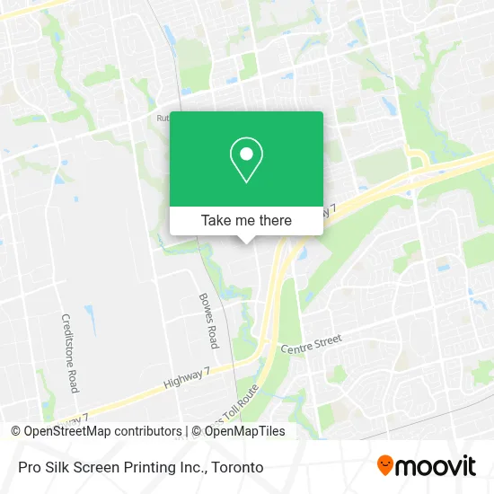 Pro Silk Screen Printing Inc. map