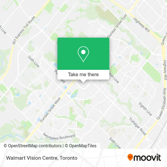 Walmart Vision Centre map