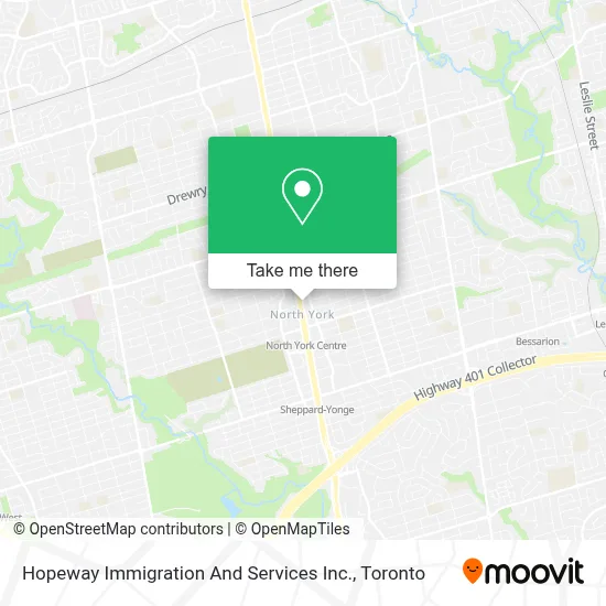 Hopeway Immigration And Services Inc. map