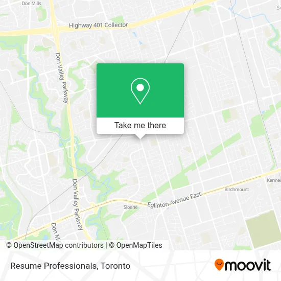 Resume Professionals map