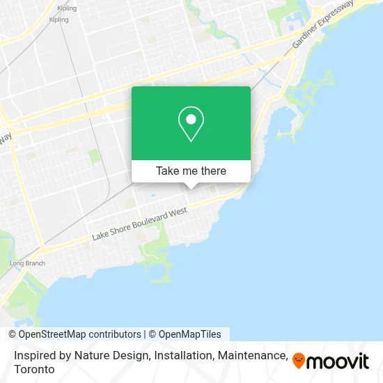 Inspired by Nature Design, Installation, Maintenance map