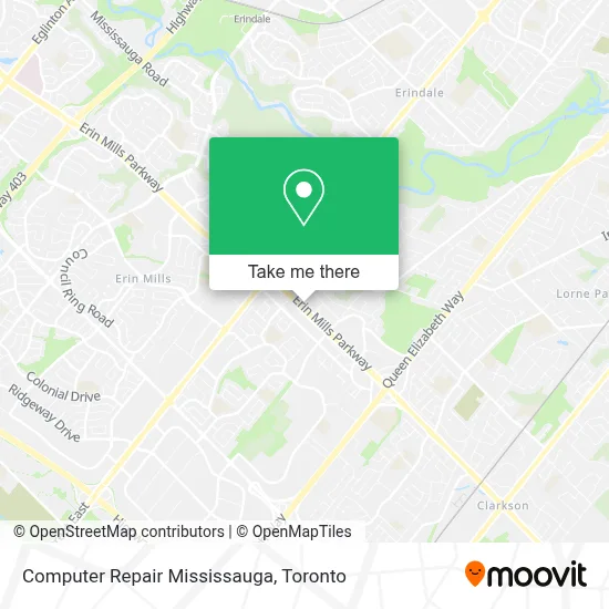 Computer Repair Mississauga map