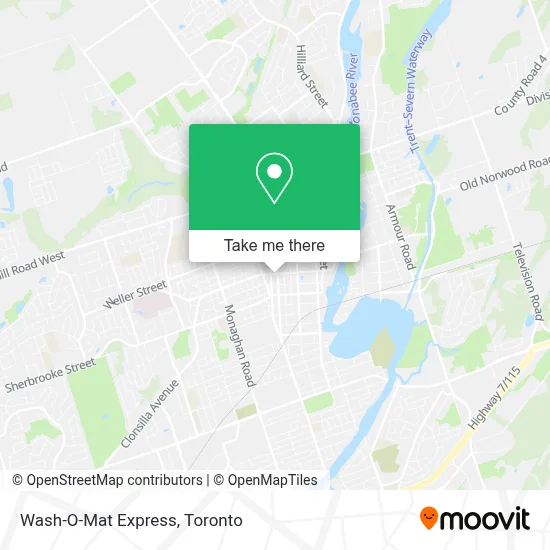 Wash-O-Mat Express map